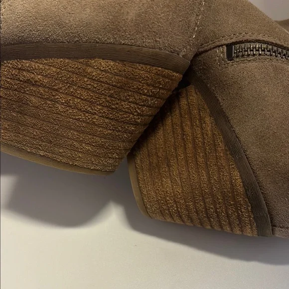 Frye Tan Ankle Booties with Side Zipper - Picture 9 of 9